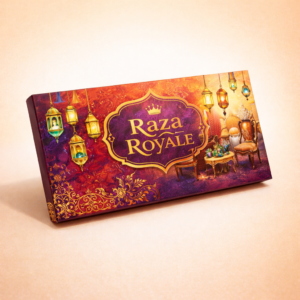 Raza Royale – Premium Chocolate Presentation Box with Elevated Tray CLOSED