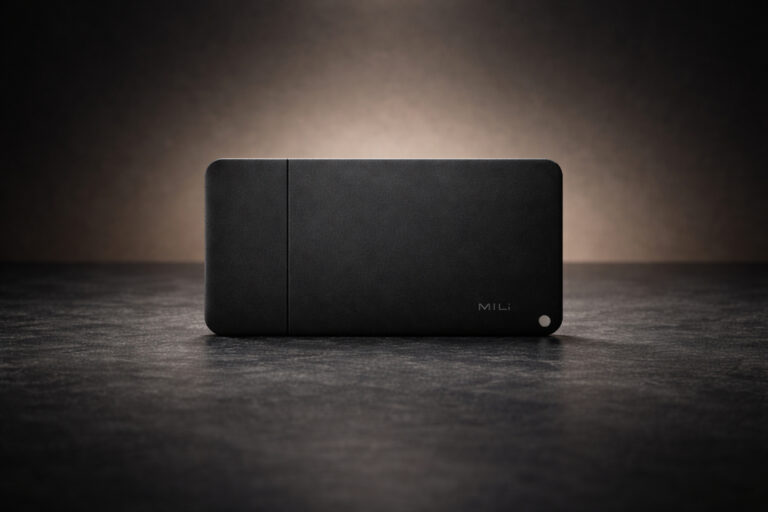 Ultra-thin smart tracker business card with NFC and anti-loss tracking