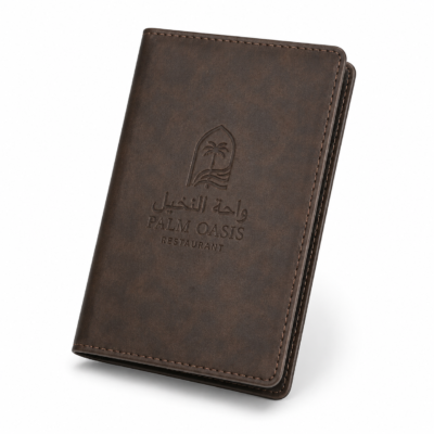 Premium PU Leather Bill Presenter — Custom Branded Restaurant Check Holder & Receipt Folder