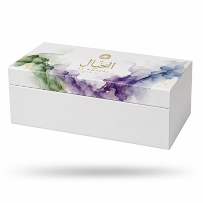 Premium Rigid Perfume Gift Box Set — Luxury Hinged Presentation Box with Custom Artwork & Fitted Multi-Bottle Insert