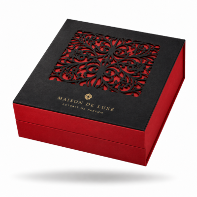 Premium Rigid Magnetic Two-Tone Presentation Box — Luxury Two-Color Hinged Display Packaging with Fitted Velvet Insert for Perfume, Spirits & Premium Bottles